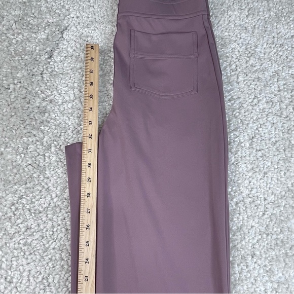 Halara High Waisted Button Multi Pockets Straight Leg office yoga Pants Med Tall - Picture 8 of 9